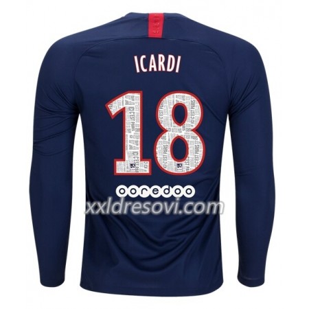 Paris Saint-Germain ICARDI 18 Domaći Nogometni Dres 2019-2020 Dugim Rukavima